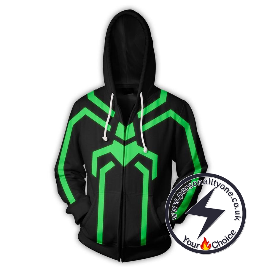 STEALTH SPIDERMAN 3D Hoodies - ZIP UP - SPIDERMAN 3D